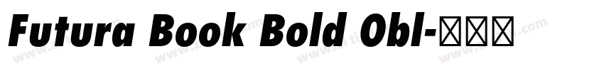 Futura Book Bold Obl字体转换